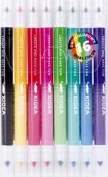 DERFORM Kidea 8 db-os 16 Színű Kétoldalú Filctoll (475904) (475904)