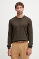 HUGO BOSS gyapjú pulóver - zöld S - answear - 36 990 Ft