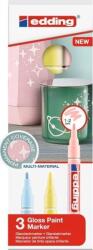 edding 751/3S Lakkmarker 3 Különböző Szín Pasztell (ED-751-3-099) (ED-751-3-099)