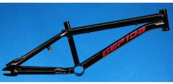 Gepida BMX kerékpár váz, 20-as kerékméret, 10 col, acél, fekete