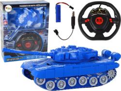 LeanToys R/C Távirányítós Tank - Fény és Hnaghatásokkal, 1: 18, 27 Mhz, Kék (17277) (17277)