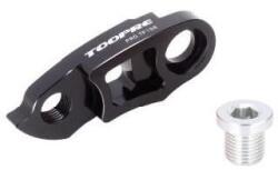 Toopre váltótartó fül toldó nagyobb kazetták használatához, alumínium, fekete