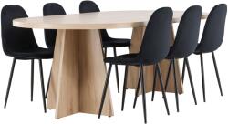  Étkezőgarnitúra Dallas 4998 (Fekete)