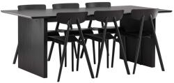  Étkezőgarnitúra Dallas 4993 (Fekete)