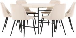  Étkezőgarnitúra Dallas 4994 (Világosbarna + Fekete)