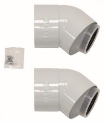 Vaillant 80/125 45° fokos ívpár koncentrikus rendszerekhez PPs (303211) (303211)