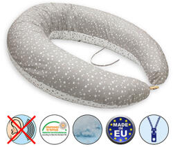 Scamp szoptatós párna formázott gombosvégű Grey Little Big Stars New SZPG015 - babycenter-online