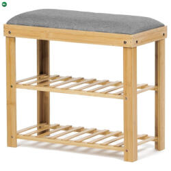  Natúr Bambusz Cipős, Szürke Színben DR-N1010 GREY2