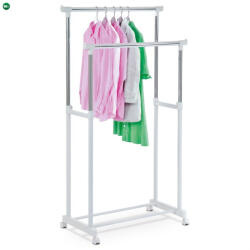  Ruhatároló Állvány Fehér Színben 83488