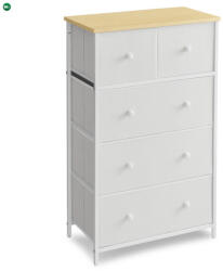  Fehér Fém Komód 56×30×93 cm. AUK-E1051 WT