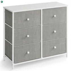 Artium Szürke Fém Komód 80×30×71 cm. AUK-E1032 GREY