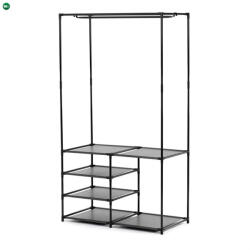 Artium Fekete Fém Ruhafogas. GD-172 BK