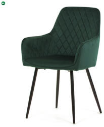  Zöld Bársony Étkezőszék. DCH-215 GRN4
