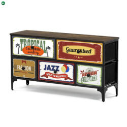 Artium Többszínű MDF Komód 103×30×56 cm. AUK-W2103 BK