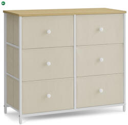  Bézs Fém Komód 80×30×71 cm. AUK-E1033 WT