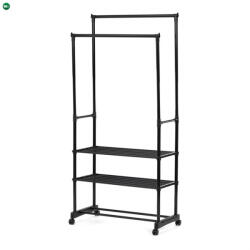 Artium Fekete Fém Ruhafogas. GD-166 BK