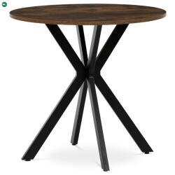  Kör alakú Étkezőasztal 80×80 cm, MDF, Old Wood. HT-F4108 OLW