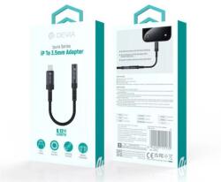 DEVIA ST111172 iPure Series Lightning/AUX 3, 5 mm fekete audió adapter (ST111172) - informateka