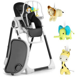 Nukido Etetőszék asztal , játékokkal , fekete - Nukido Belo (700502-7250)