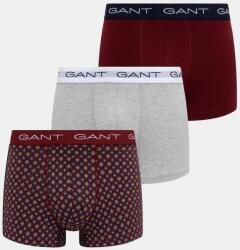 Gant boxeralsó 3 db - burgundia M