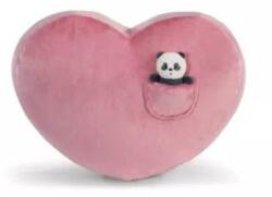 NICI Green: Love panda szívalakú plüsspárna pandával (62618) - ejatekok