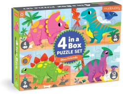 Mudpuppy Dinoszaurusz kirakós szett 4 az 1-ben