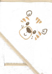  Vaganza hímzett fürdőlepedő, fürdetőkesztyűvel 80*80 cm - Tigris