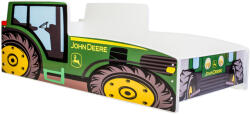  Pat de o persoană Tractor verde 140x70 cu saltea