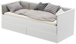  Pat de extensie HELIOS cu panouri tapițate gri 200x80/200x160