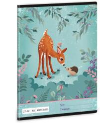 Ars Una A5-ös kockás füzet - My Secret Garden - sünis