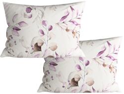  Szett 2 db díszpárnahuzat mikroszálból FLORANY 50x70 cm, fehér