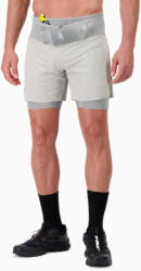BODYCROSS Férfi 2 az 1-ben Rövidnadrág Trail-Running TELJESÍTMÉNY MAX S szürke