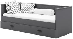  HELIOS kinyitható ágy két fiókkal szürke matracok nélkül 200x80/200x160