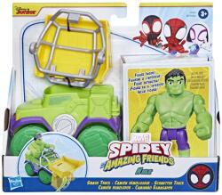 Hasbro Spidey Prietenii Extraordinari Set Masinuta Si Figurina Si Accesoriu Hulk (F6776_F7457) - ejuniorul Figurina