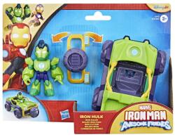 Hasbro Marvel Iron Man Si Prietenii Sai Uimitori Set Vehicul Si Figurina Iron Hulk (G1257_G1472) - ejuniorul Figurina
