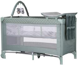 Chipolino Patut pliabil cu saltea de infasat Chipolino Luna basil (KOSILU253BA) - ejuniorul