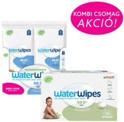 WaterWipes Biodegradable Baby és Szappanbogyó Törlőkendő Kombi Csomag