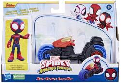 Hasbro Spidey Prietenii Extraordinari Set Motocicleta Si Figurina Miles Morales Spider Man 10Cm (F6777_F7460) - ejuniorul Figurina