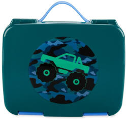 Skip Hop Spark Style Bento Ebéd Doboz Monster Truck Mintával 3 Éves Kortól - Szivárgásbiztos Rekeszekkel, Praktikus Iskolai és Utazós Ételtároló
