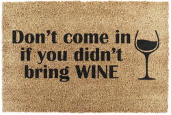 Artsy Mats Kókuszrost lábtörlő 40x60 cm Without Wine - Artsy Doormats