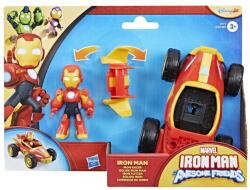 Hasbro Marvel Iron Man Si Prietenii Sai Uimitori Set Vehicul Si Figurina Iron Man (G1257_G1471) - ejuniorul Figurina