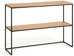 Kave Home Konzolasztal tölgyfa dekorral 120x30 cm Yona - Kave Home