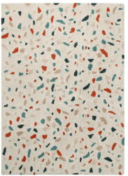 Lorena Canals Krémszínű mosható kézi szövésű pamut szőnyeg 140x200 cm Terrazzo Marble - Lorena Canals