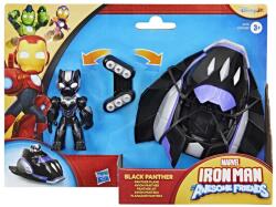 Hasbro Marvel Iron Man Si Prietenii Sai Uimitori Set Vehicul Si Figurina Black Panther (G1257_G1774) - ejuniorul Figurina
