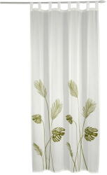 Sehlbach Fehér-zöld voile fényáteresztő függöny 135x245 cm - Sehlbach