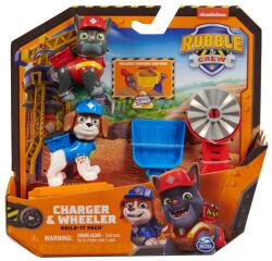 Spin Master Patrula Catelusilor Rubble Si Echipa Charger Si Wheeler Constructie Cu Nisip Kinetic (6066685) - ejuniorul Figurina