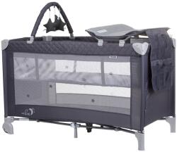 Chipolino Patut pliabil cu saltea de infasat Chipolino Luna granite (KOSILU241GN) - ejuniorul