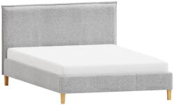 ROPEZ Szürke kárpitozott franciaágy ágyráccsal 200x200 cm Tina - Ropez