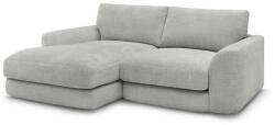 Bobochic Paris Világosszürke zsenília sarokkanapé (bal oldali-heverő résszel) Leonore - Bobochic Paris