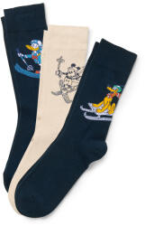 Tchibo - 3 pár "Mickey és barátai" zokni - férfi - méret 41-43 - kék/mintás